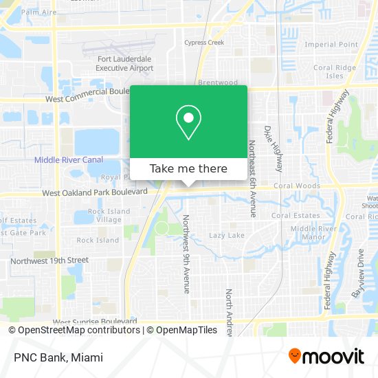 PNC Bank map