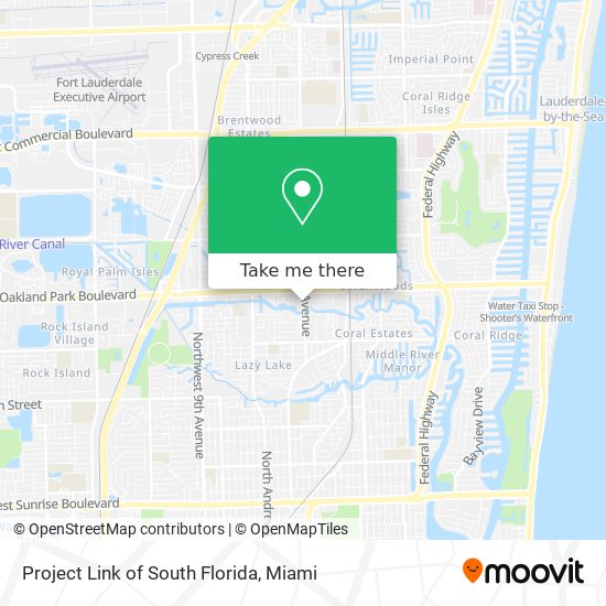 Mapa de Project Link of South Florida