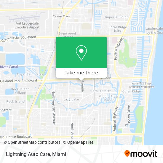 Mapa de Lightning Auto Care