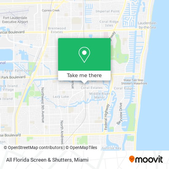 All Florida Screen & Shutters map