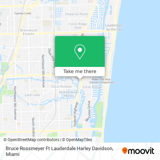 Bruce Rossmeyer Ft Lauderdale Harley Davidson map