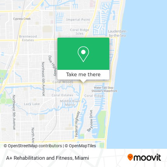 A+ Rehabilitation and Fitness map