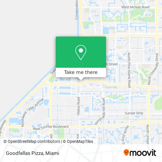 Mapa de Goodfellas Pizza