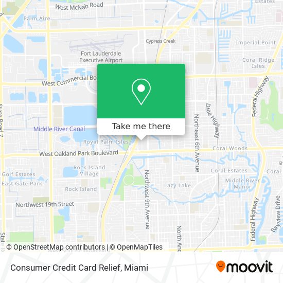 Consumer Credit Card Relief map