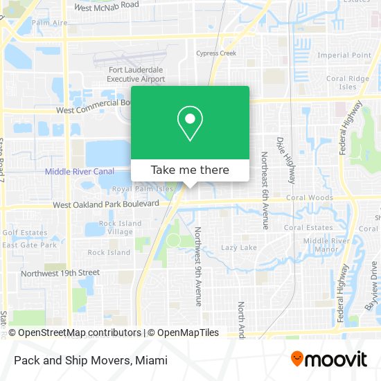 Mapa de Pack and Ship Movers