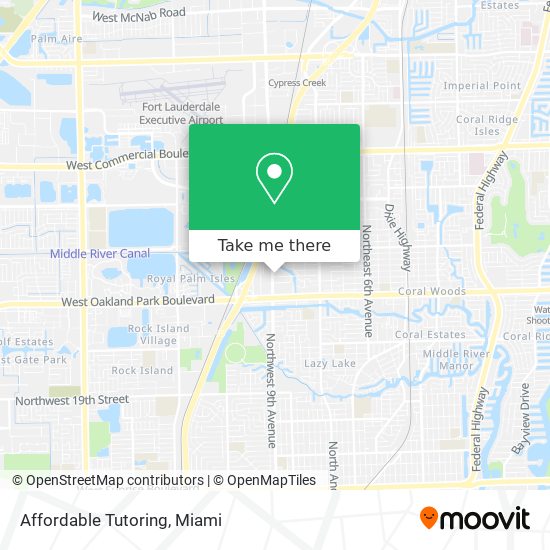 Affordable Tutoring map