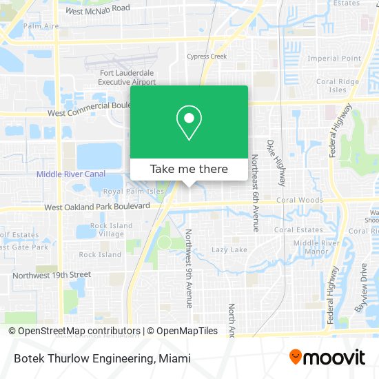 Mapa de Botek Thurlow Engineering