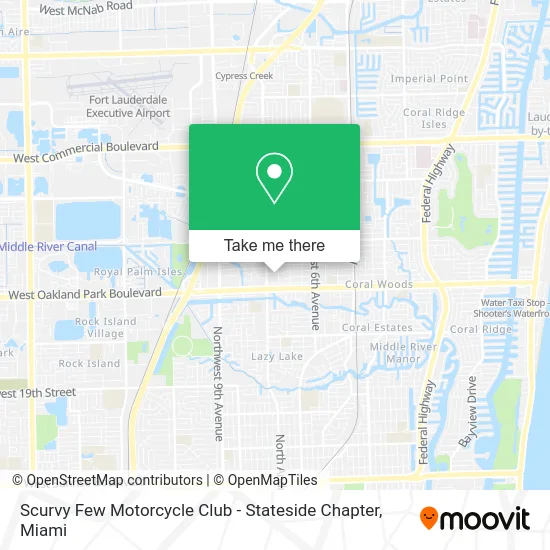 Scurvy Few Motorcycle Club - Stateside Chapter map