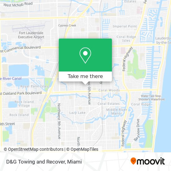 D&G Towing and Recover map