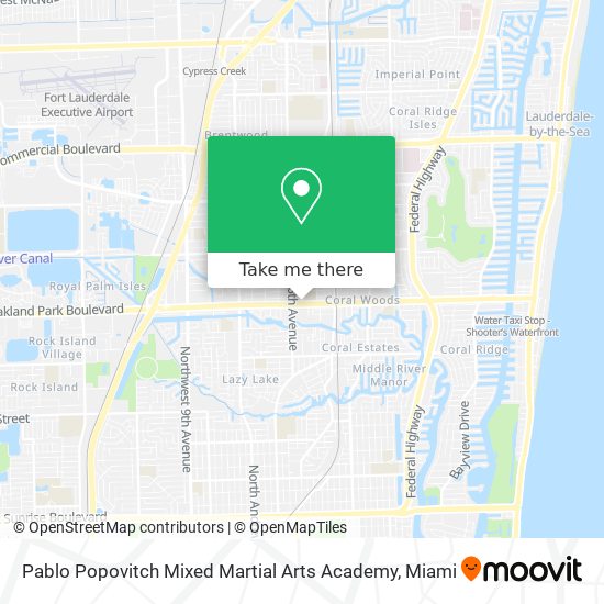 Mapa de Pablo Popovitch Mixed Martial Arts Academy