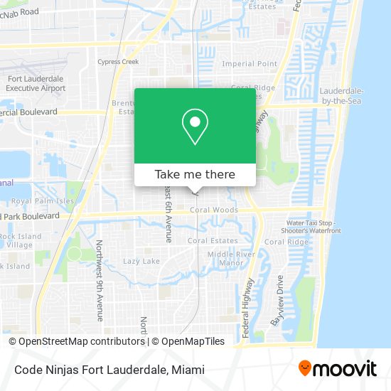 Mapa de Code Ninjas Fort Lauderdale