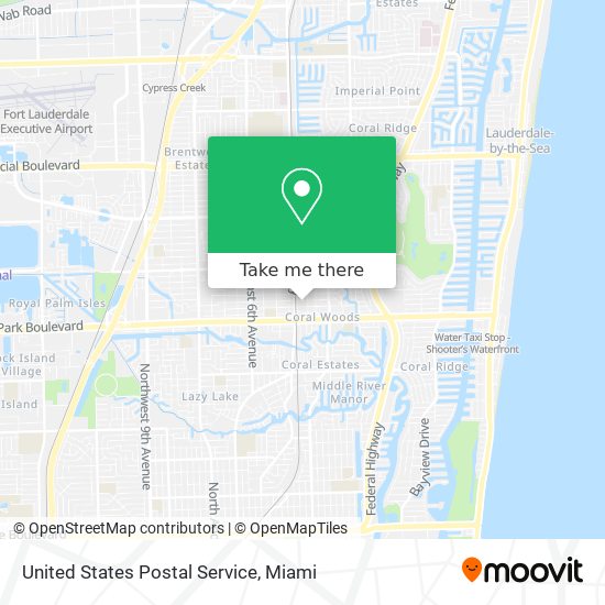 United States Postal Service map