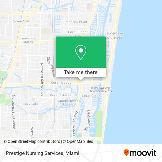 Prestige Nursing Services map