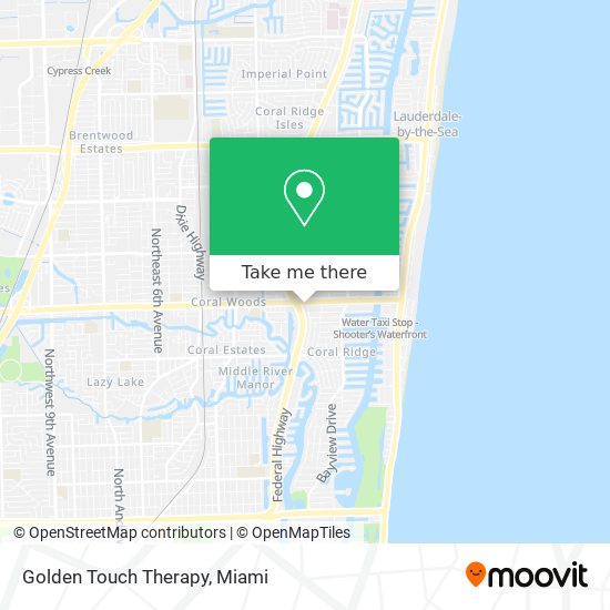 Golden Touch Therapy map