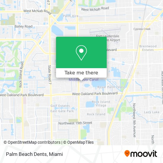 Mapa de Palm Beach Dents
