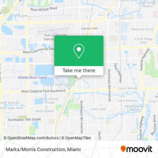 Marks/Morris Construction map