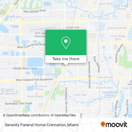 Mapa de Serenity Funeral Home Cremation