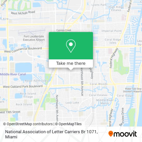 Mapa de National Association of Letter Carriers Br 1071