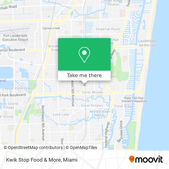 Mapa de Kwik Stop Food & More