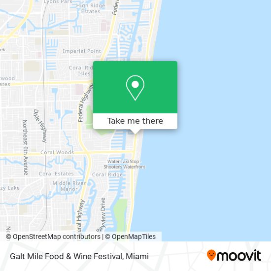 Mapa de Galt Mile Food & Wine Festival