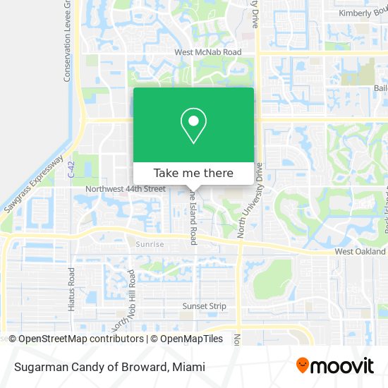 Mapa de Sugarman Candy of Broward