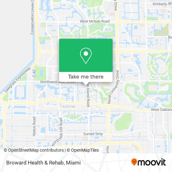 Broward Health & Rehab map