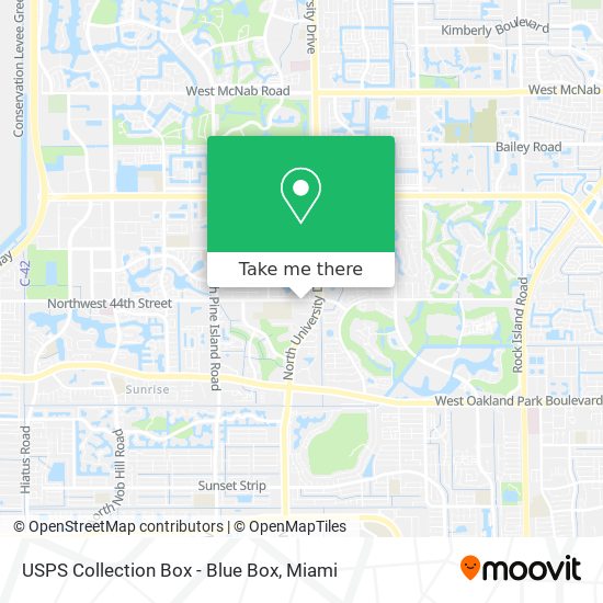 USPS Collection Box - Blue Box map