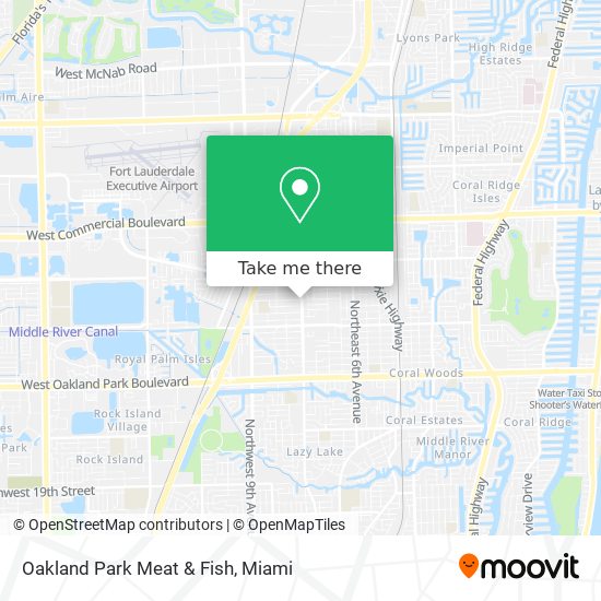 Oakland Park Meat & Fish map