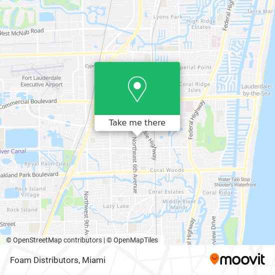 Foam Distributors map