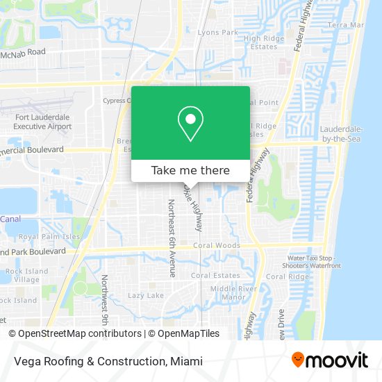 Vega Roofing & Construction map