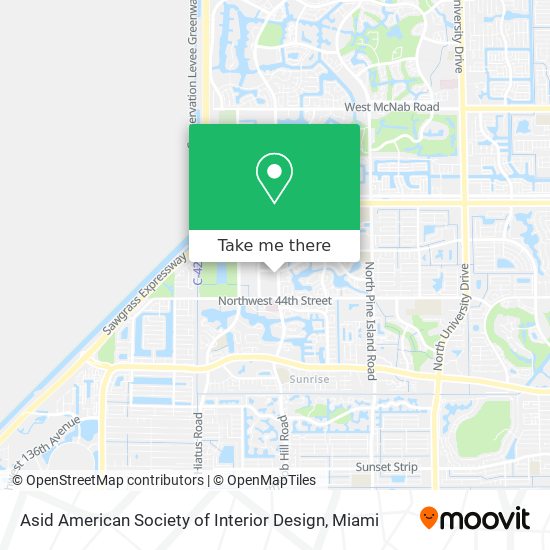 Mapa de Asid American Society of Interior Design