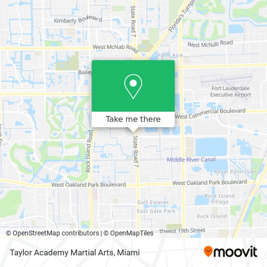 Mapa de Taylor Academy Martial Arts