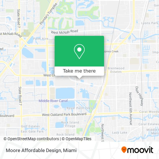 Moore Affordable Design map