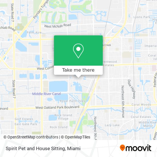 Mapa de Spirit Pet and House Sitting