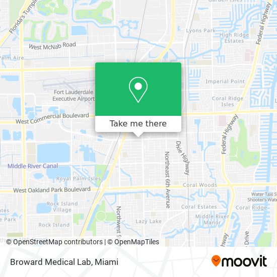 Mapa de Broward Medical Lab