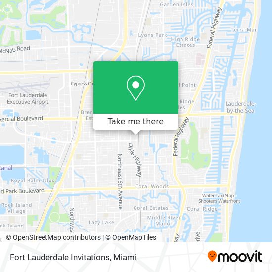 Fort Lauderdale Invitations map