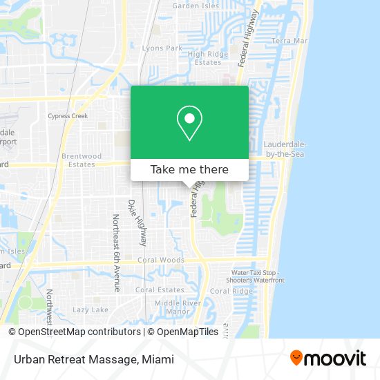 Mapa de Urban Retreat Massage