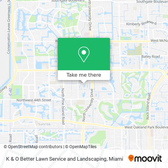 Mapa de K & O Better Lawn Service and Landscaping