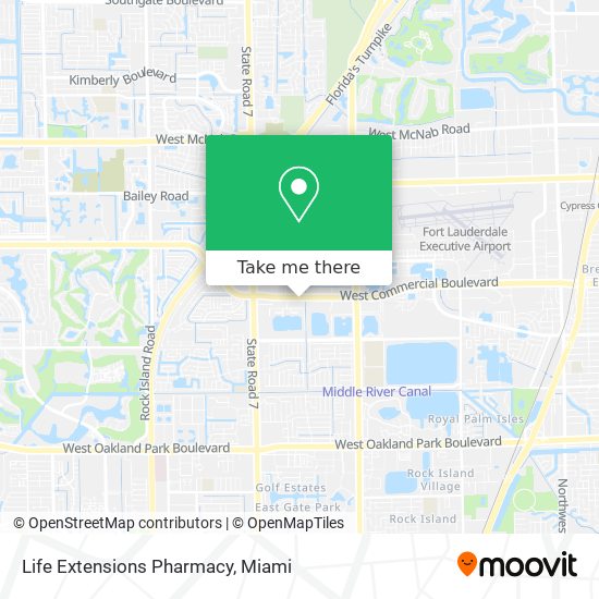 Life Extensions Pharmacy map