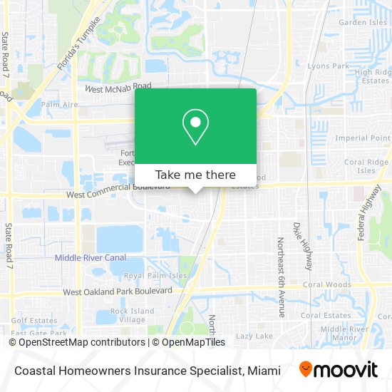 Coastal Homeowners Insurance Specialist map