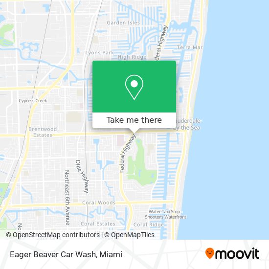 Mapa de Eager Beaver Car Wash