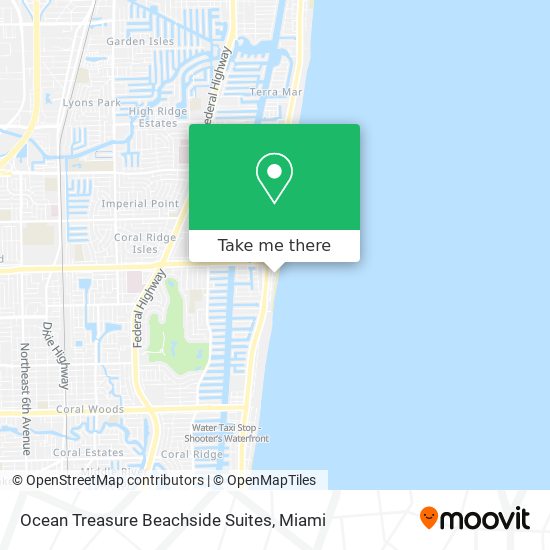 Mapa de Ocean Treasure Beachside Suites