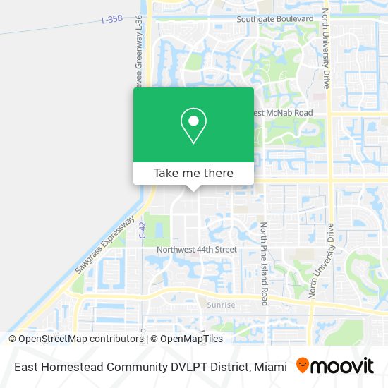 East Homestead Community DVLPT District map