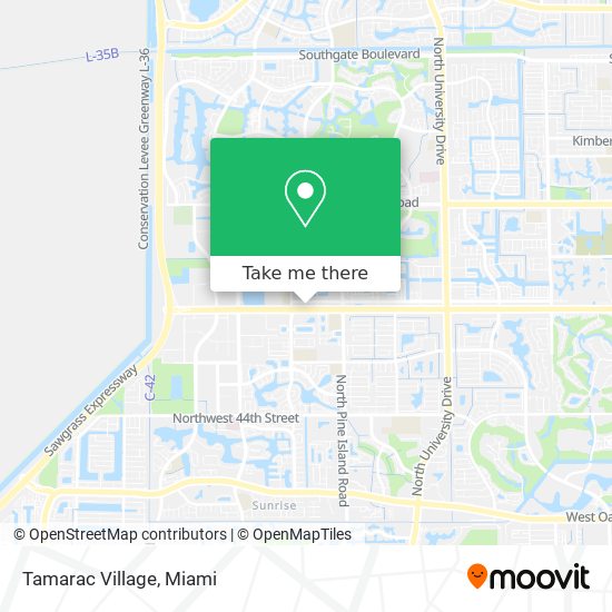 Tamarac Village map