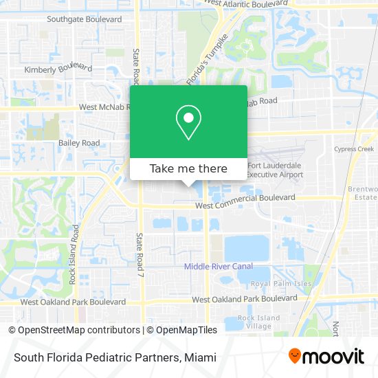 Mapa de South Florida Pediatric Partners