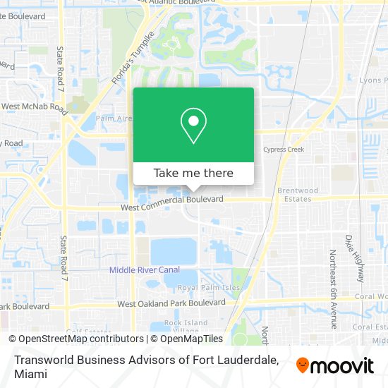 Transworld Business Advisors of Fort Lauderdale map