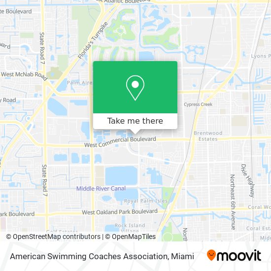 American Swimming Coaches Association map