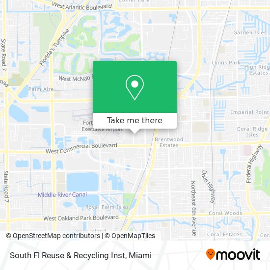 South Fl Reuse & Recycling Inst map