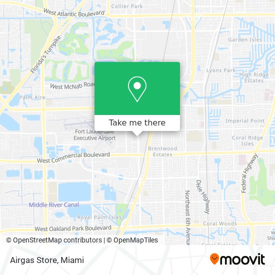 Airgas Store map
