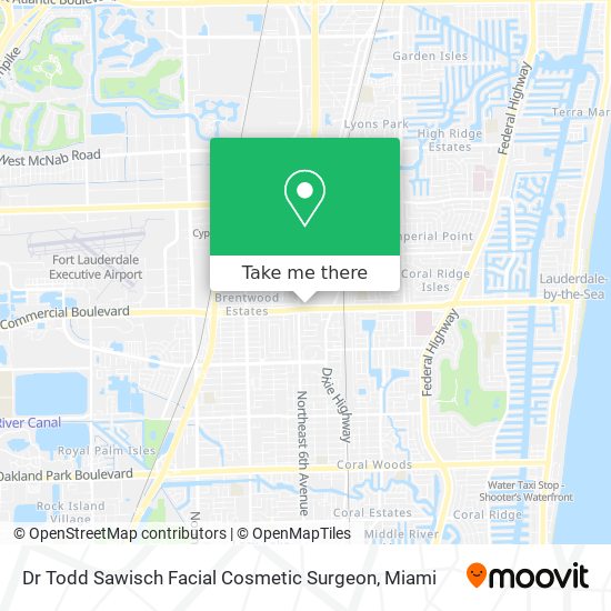 Dr Todd Sawisch Facial Cosmetic Surgeon map